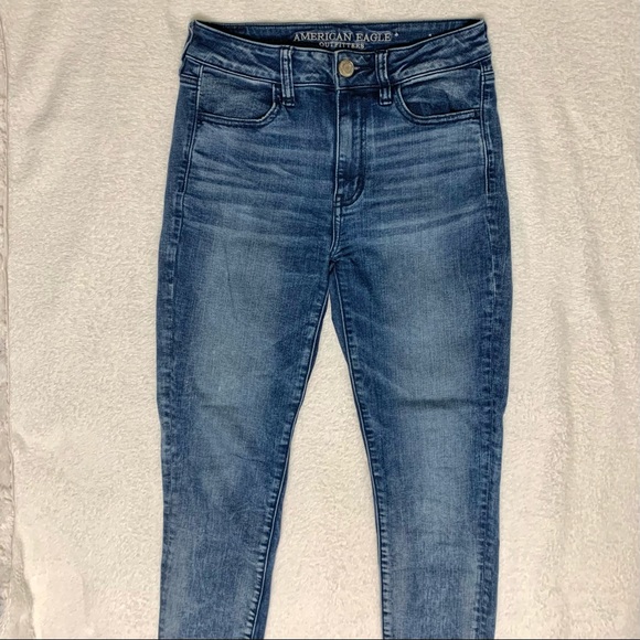 American Eagle Dark Wash Skinny Jeans - Picture 1 of 5